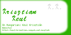 krisztian keul business card